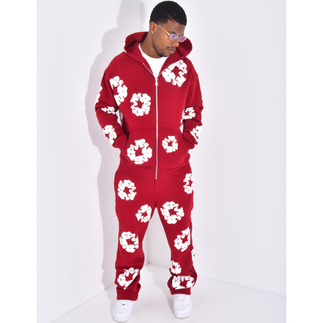 Ensemble de jogging à fleurs