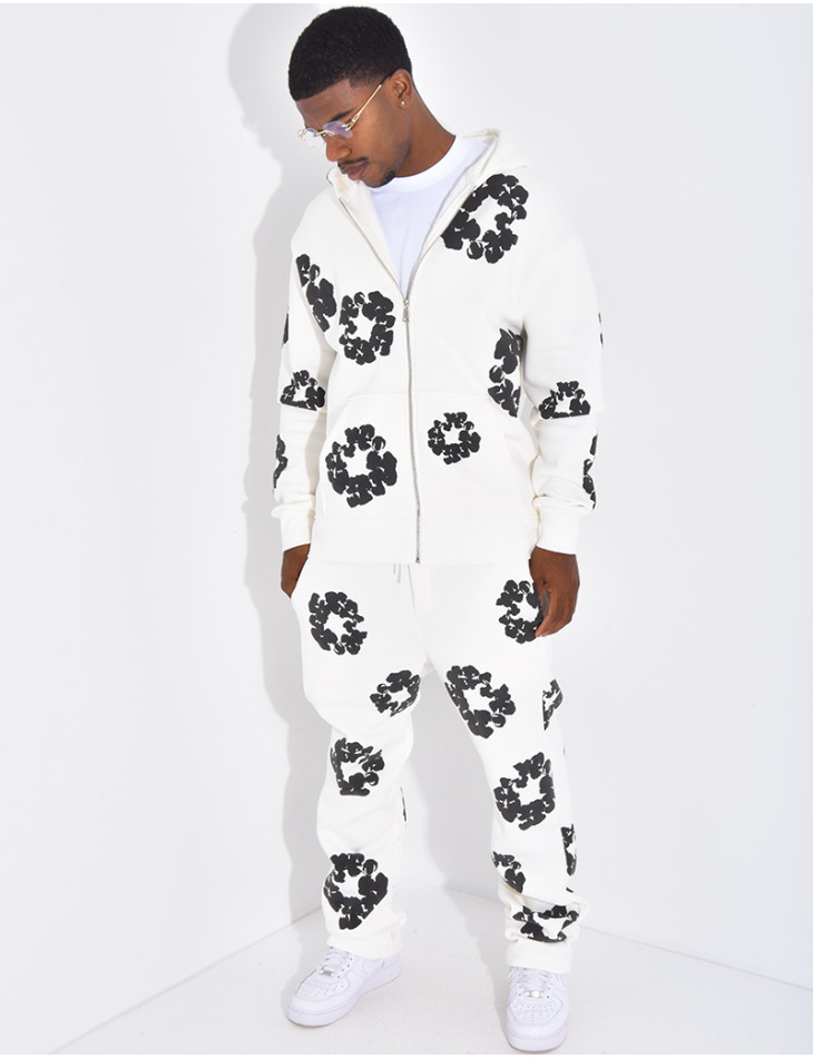 Ensemble de jogging à fleurs