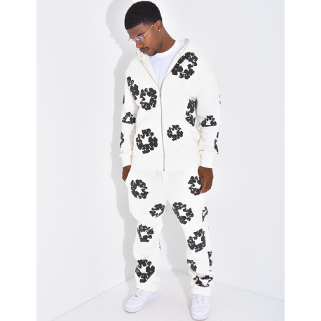 Ensemble de jogging à fleurs