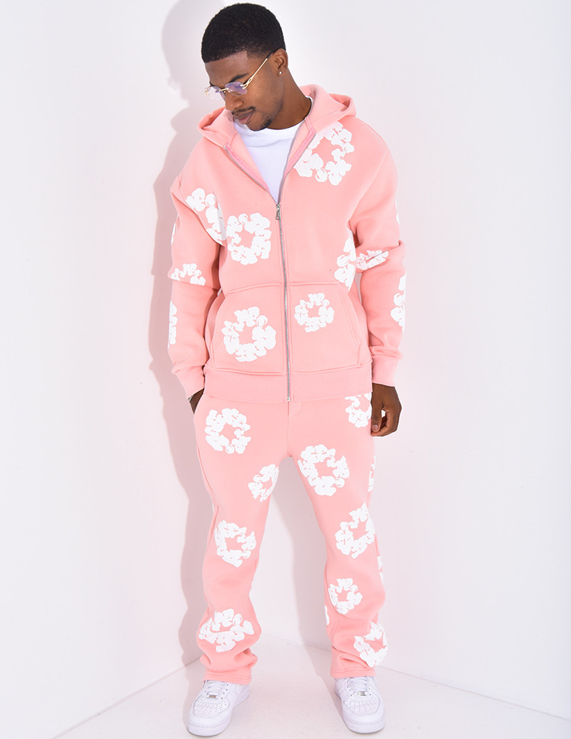 Ensemble de jogging à fleurs