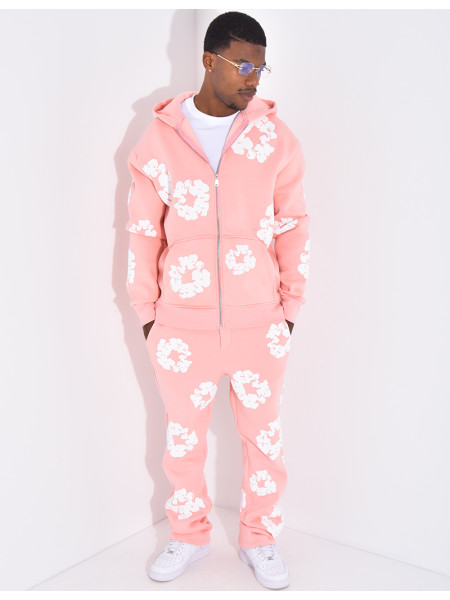 Ensemble de jogging à fleurs