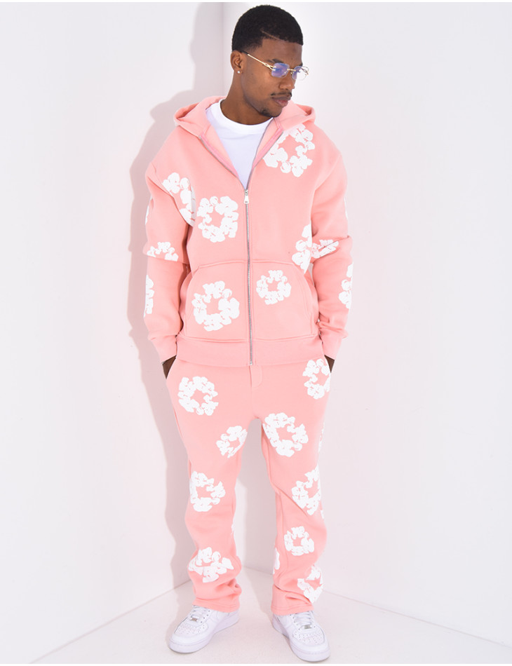 Ensemble de jogging à fleurs