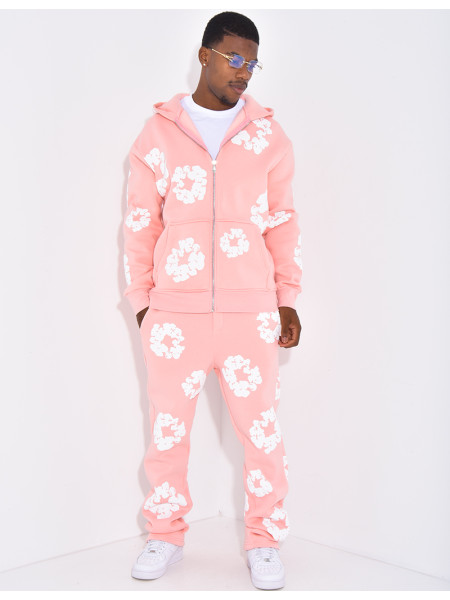 Ensemble de jogging à fleurs