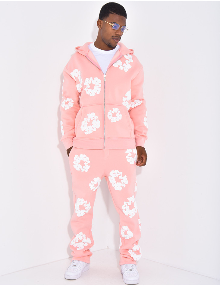 Ensemble de jogging à fleurs