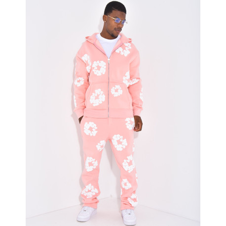 Ensemble de jogging à fleurs