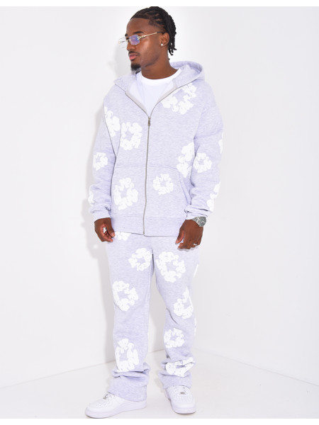 Ensemble de jogging à fleurs