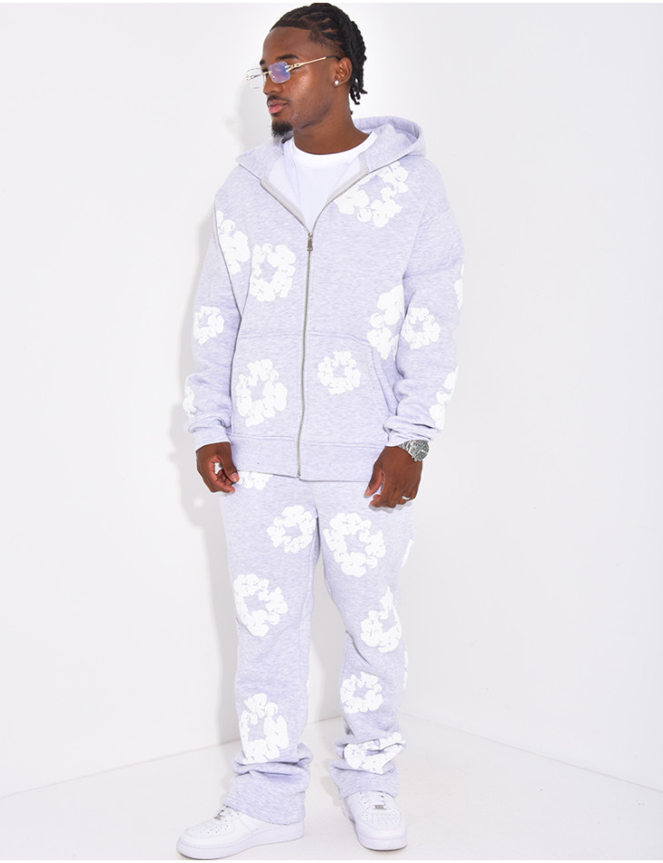 Ensemble de jogging à fleurs