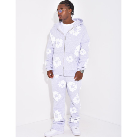 Ensemble de jogging à fleurs