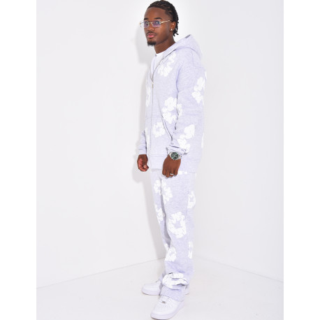 Ensemble de jogging à fleurs