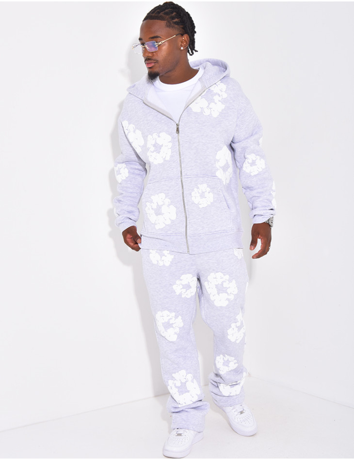 Ensemble de jogging à fleurs