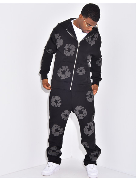 Ensemble de jogging à fleurs