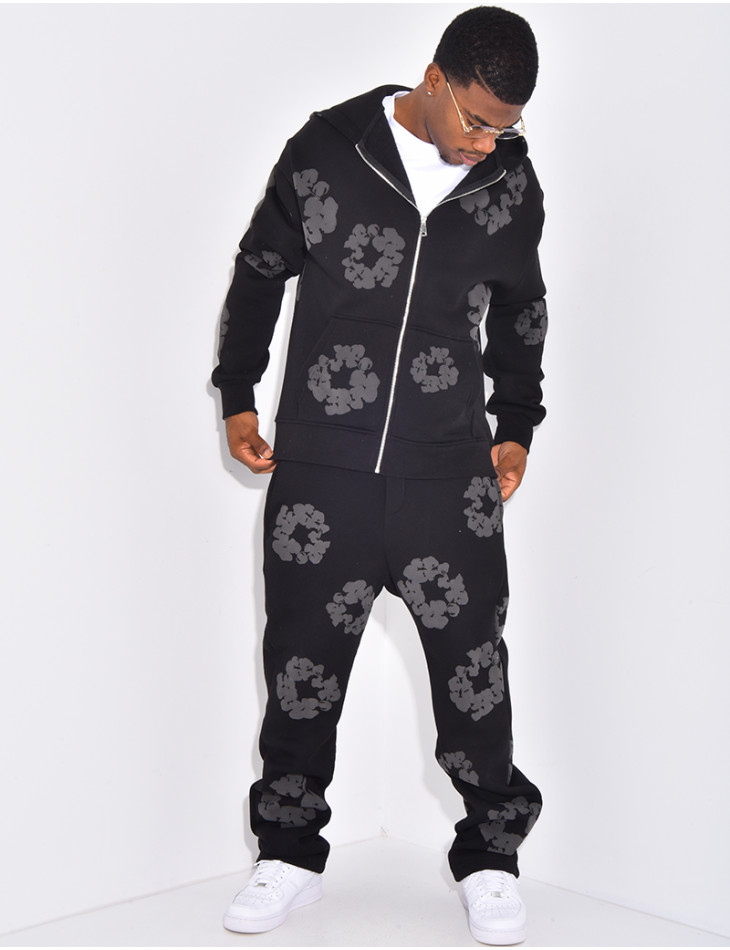 Ensemble de jogging à fleurs