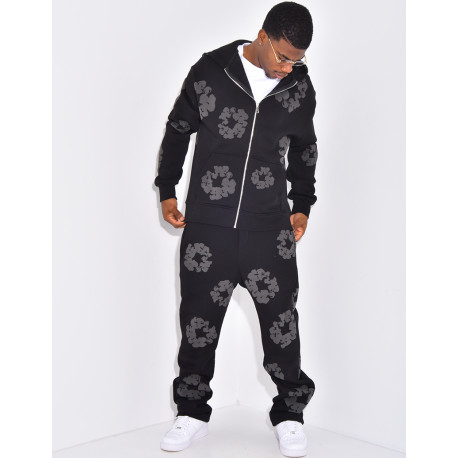 Ensemble de jogging à fleurs