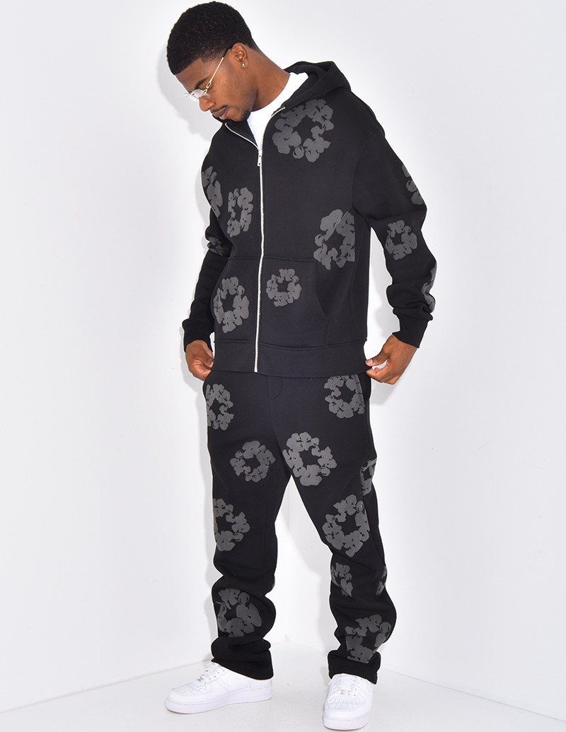 Ensemble de jogging à fleurs