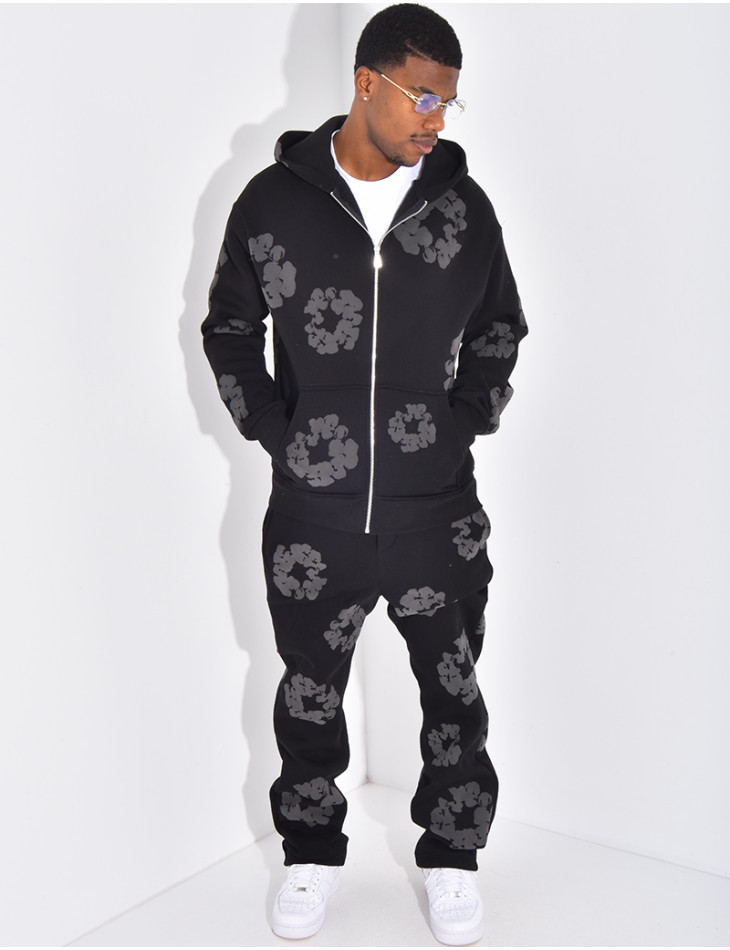 Ensemble de jogging à fleurs