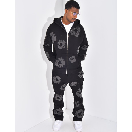 Ensemble de jogging à fleurs
