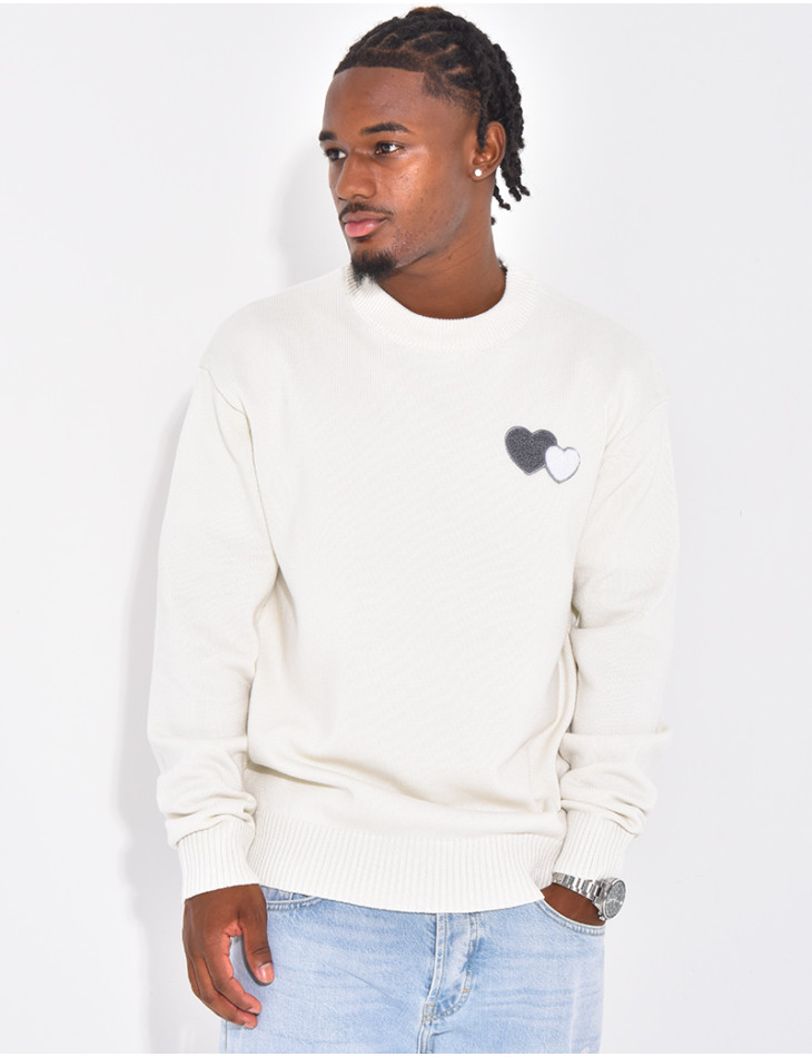 Pull avec des coeurs