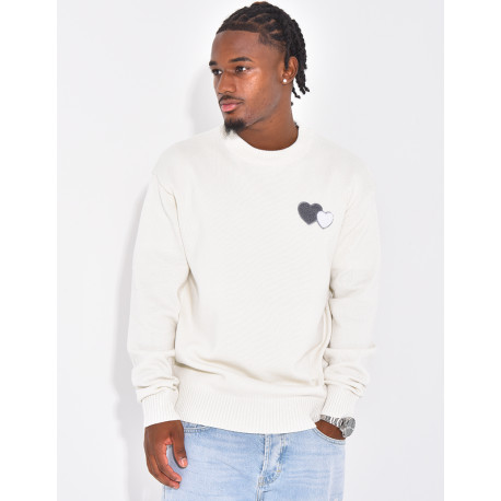 Pull avec des coeurs