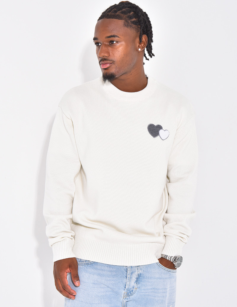 Pull avec des coeurs