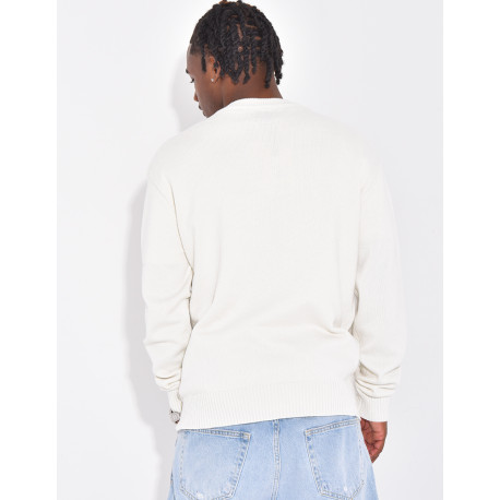 Herrenpullover mit Herzmuster