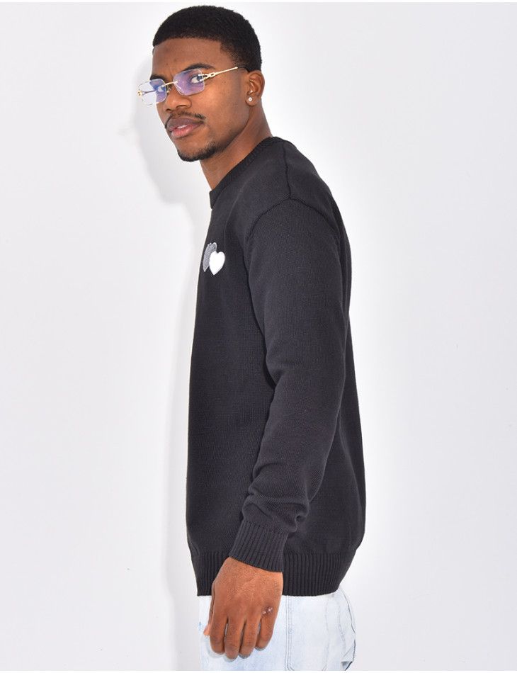 Pull avec des coeurs