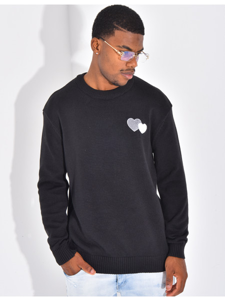 Pull avec des coeurs