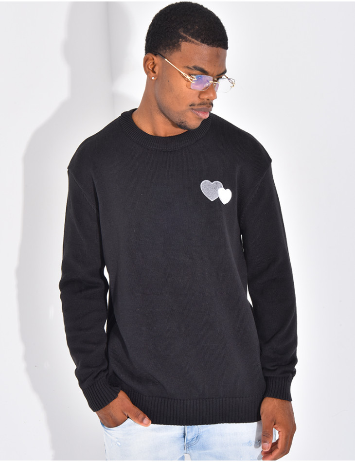 Pull avec des coeurs