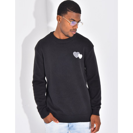 Pull avec des coeurs
