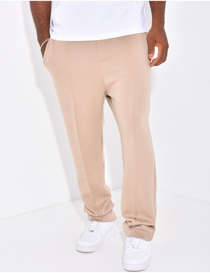 Pantalon à couture contrastante