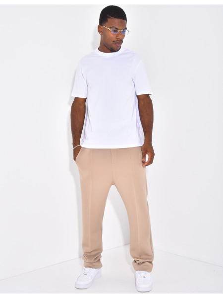 Pantalon à couture contrastante