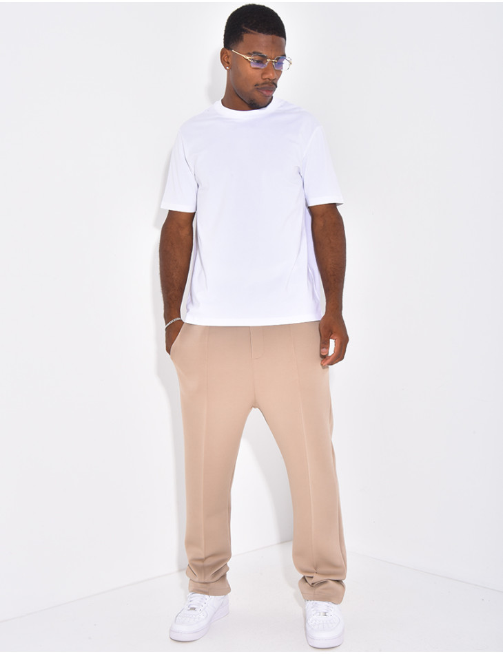 Pantalon à couture contrastante