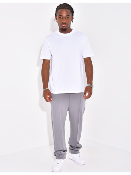 Pantalon à couture contrastante