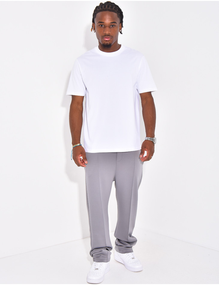 Pantalon à couture contrastante