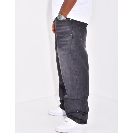 Jeans à empiecement contrastants