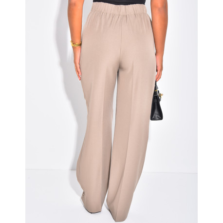 Pantalon de tailleur à boutons aux chevilles