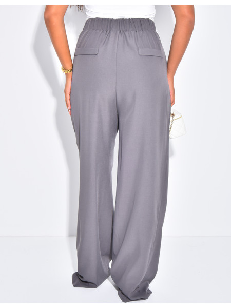 Pantalon de tailleur coupe droite