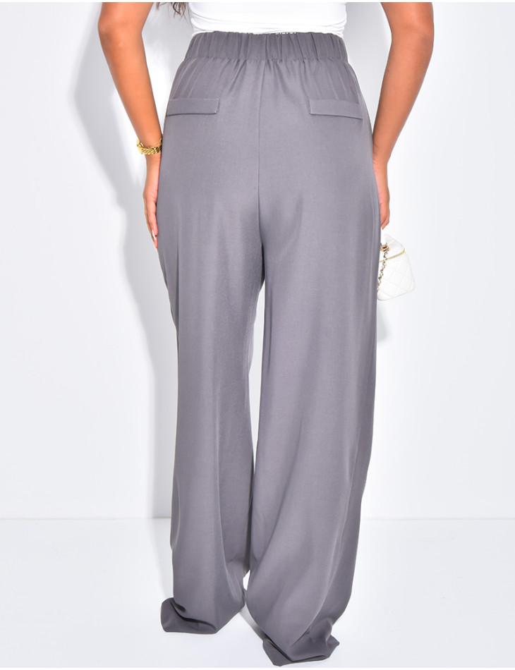 Pantalon de tailleur coupe droite