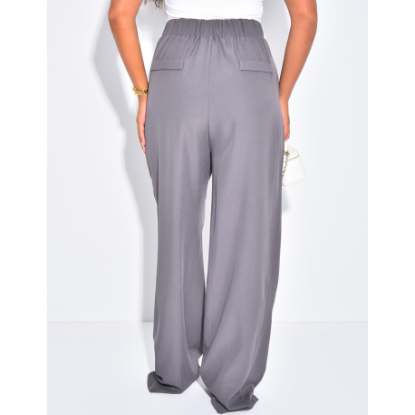 Pantalon de tailleur coupe droite
