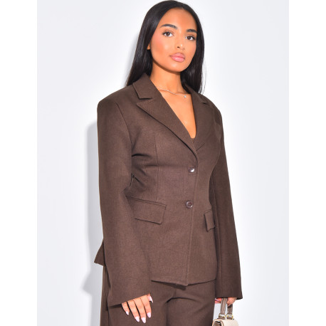 Fitted blazer in premium fabric