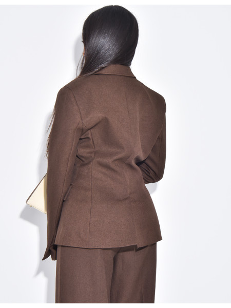 Fitted blazer in premium fabric