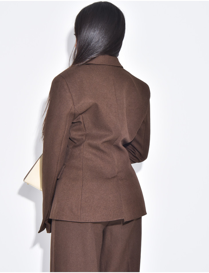 Fitted blazer in premium fabric