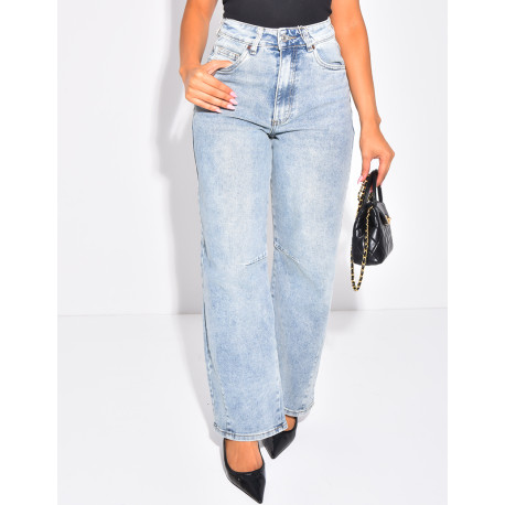 Jeans mit Ballonschnitt und mittelhoher Taille