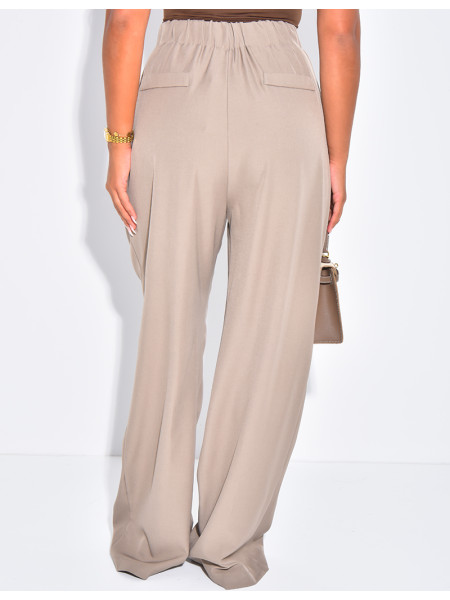 Pantalon de tailleur coupe droite