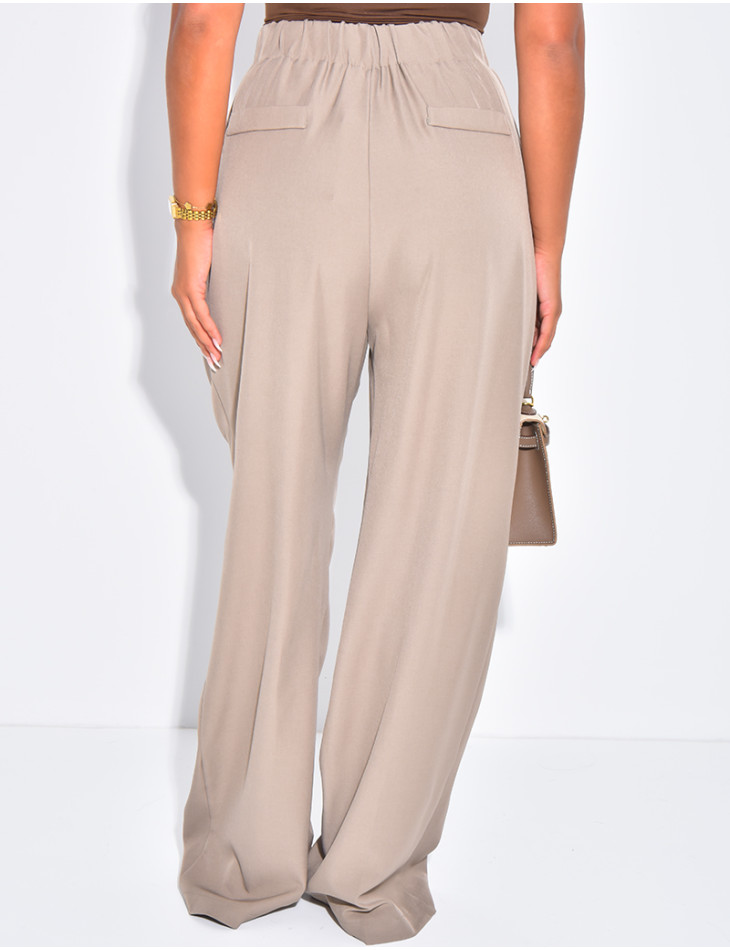 Pantalon de tailleur coupe droite