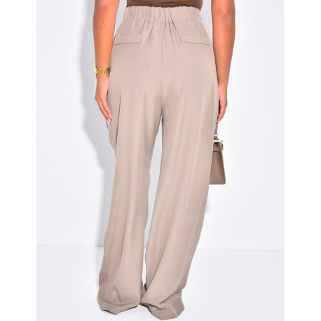 Pantalon de tailleur coupe droite