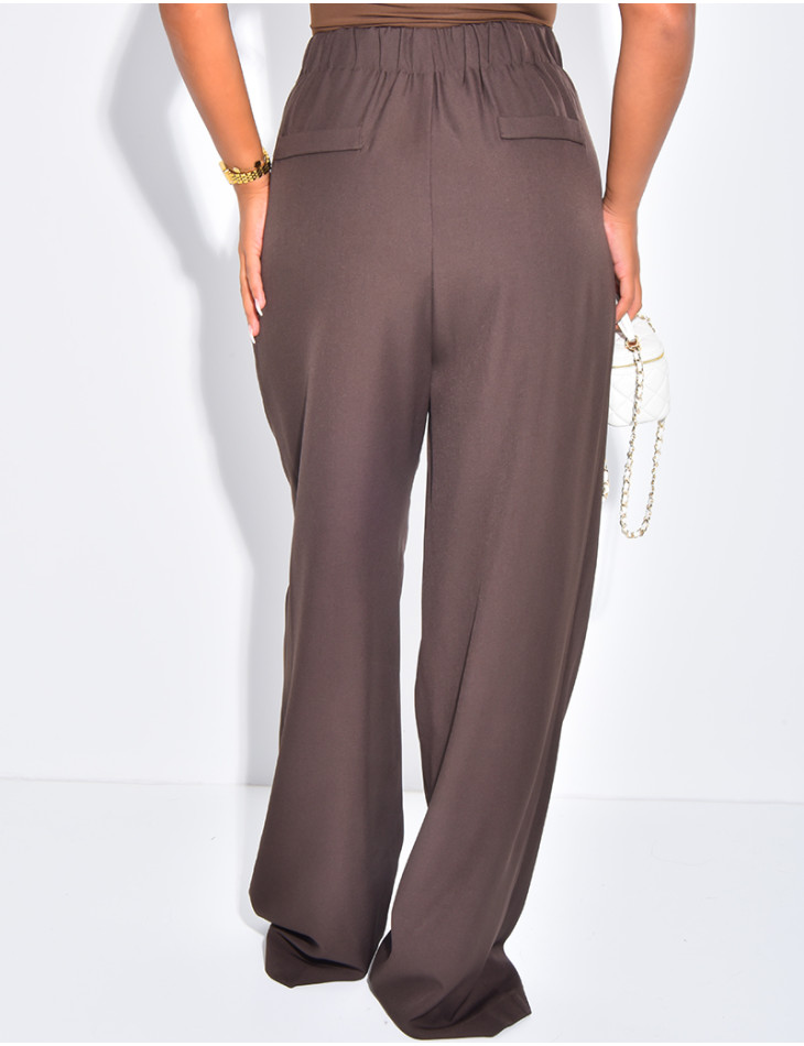 Pantalon de tailleur coupe droite