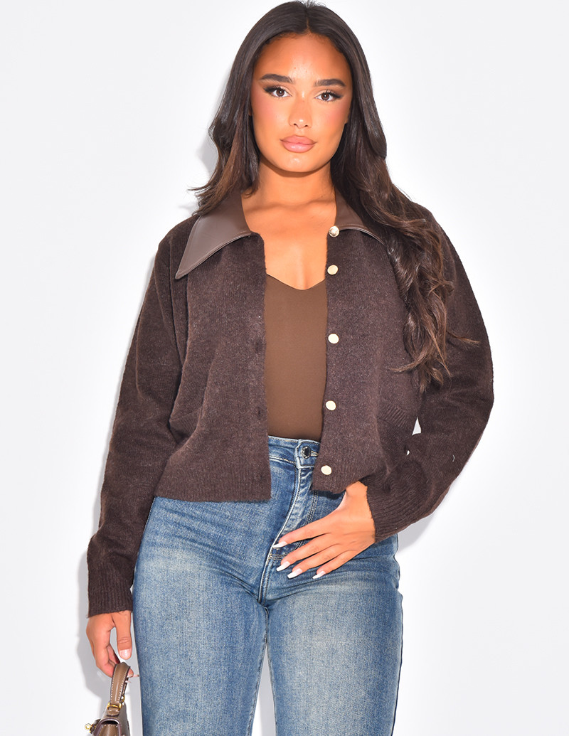 Wool cardigan with pockets...