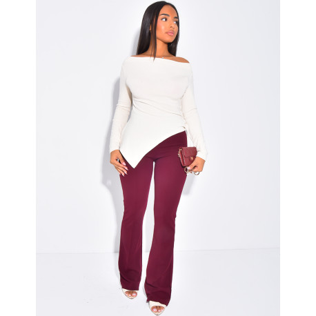 Pantalon de tailleur taille haute