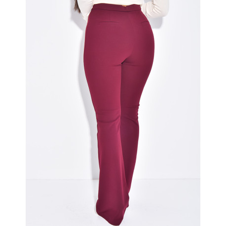 High-waisted suit trousers