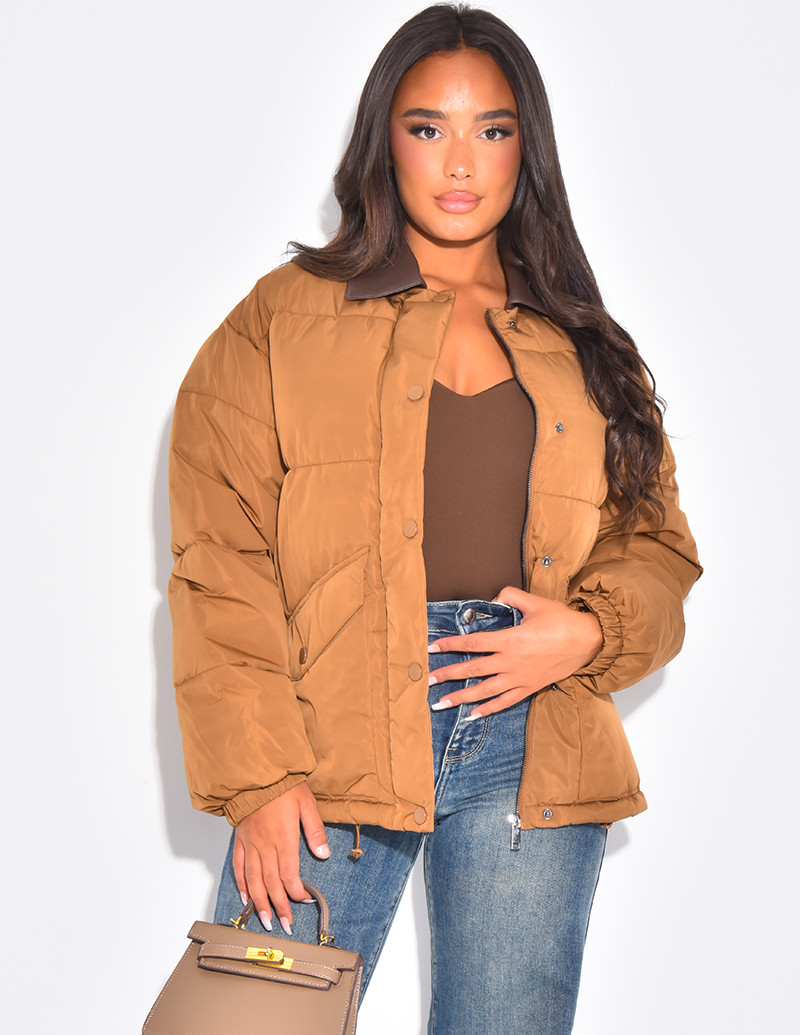 Doudoune matelassée à col...